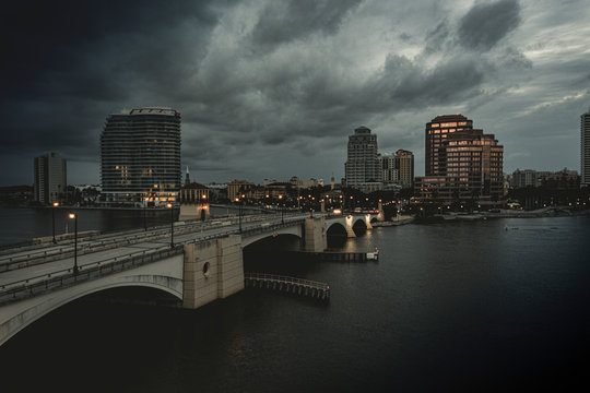 West Palm Beach Aerial, Early Morning