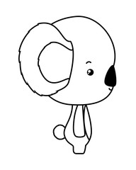 Cute koala cartoon vector design