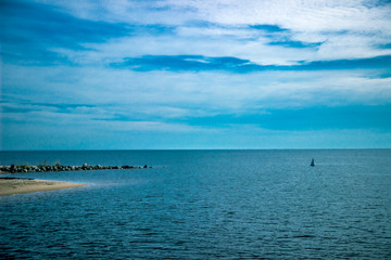 sea and blue sky
