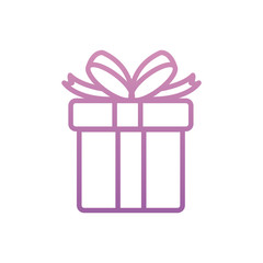 Gift with bowtie vector design