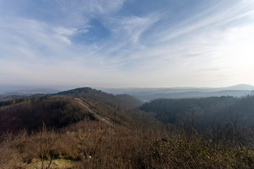 View of the North Hungarian Mountains from the Medves plateau