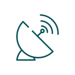 Isolated antenna icon vector design