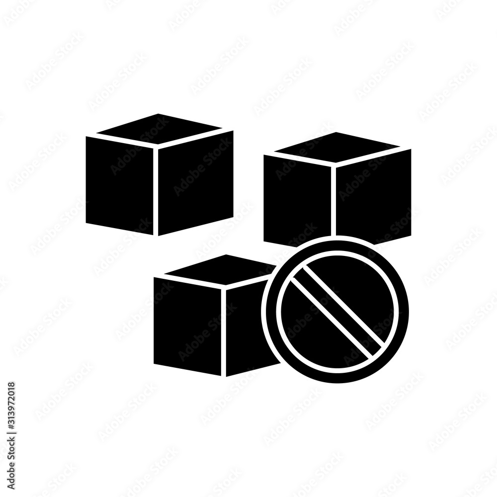 Poster sugar no diet icon. simple diet icons for ui and ux, website or mobile application