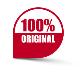 red vector banner 100% original