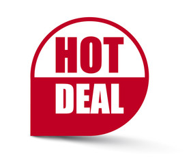 red vector banner hot deal