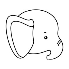Cute elephant cartoon vector design