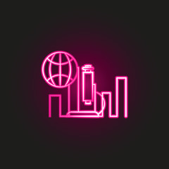 science research neon style icon. Simple thin line, outline vector of education icons for ui and ux, website or mobile application