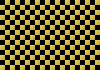 背景：市松模様 和柄 祝い 式 華やか 素材 テクスチャー イベント 和紙 金 黒