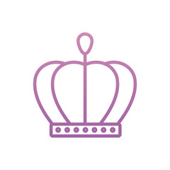 Isolated royal crown vector design
