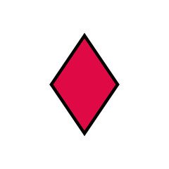 casino poker diamond figure icon