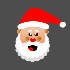 Christmas Santa Claus. Funny happy Santa Claus