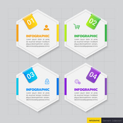 infographics banners template with 4 options,can be used for workflow layout, diagram, website,corporate report,advertising, marketing.vector.