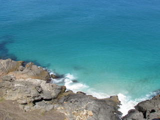 The mountain touches the sea and forms a natural fortress.