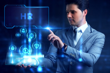 Business, Technology, Internet and network concept. Human Resources HR management concept.