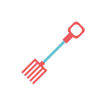 rake farm tool isolated icon