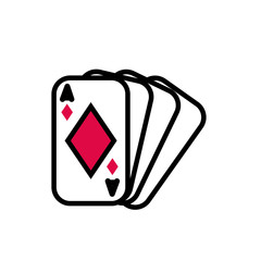 casino poker cards with diamonds