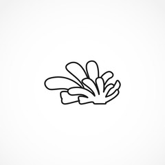 Obraz premium Seaweed vector icon on white background