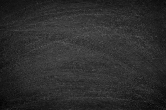 Working place on empty rubbed out on blackboard chalkboard texture background for classroom or wallpaper, add text message.