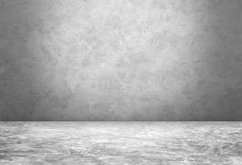 Empty of interior decoration perspective from bright texture floor and modern bright with black and white distress concrete of architecture building structure background.