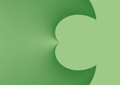 Abstract illustration filled with a gradient color, that has a special shape.