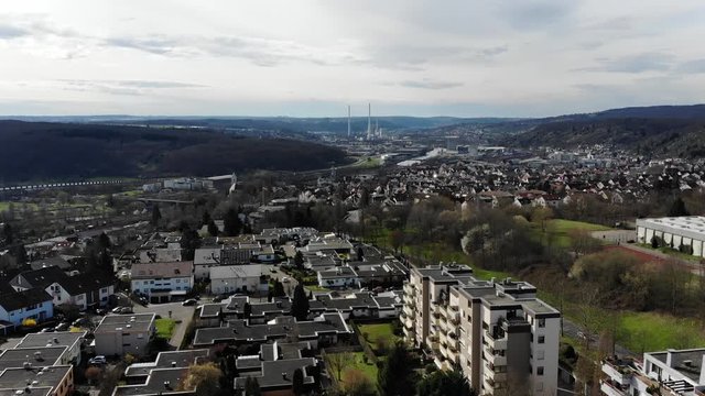 Aussicht &uuml;ber Stadt in Deutschland