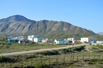 Chukotka village Ozerny near the village of Egvekinot