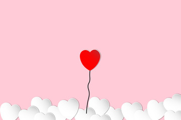 love and heart background vector