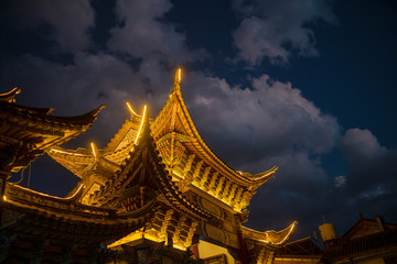 The beauty of the ancient house culture in Dali City, Yunnan Province, China