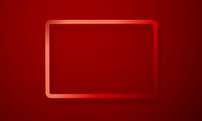 frame Red background. Celebration Vector illustration.