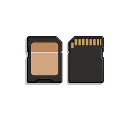 Adapter Card vector illustration on white isolated background. Memory card business concept. for sticker, web, product illustration, etc.