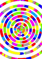 abstract colorful background with circles -Lilleaker 