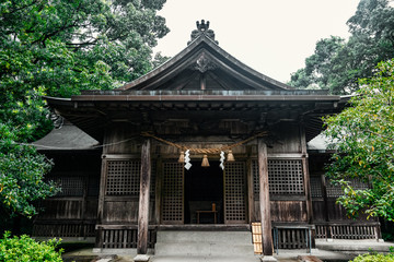 The shrines in Kyushu.