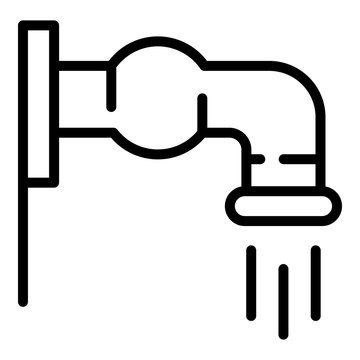 recommend clip art: Water tap icon. Outline water tap vector icon for web design isolated on white background