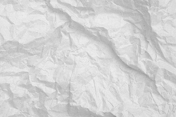 Gray crumpled paper empty background.texture of gray creased paper