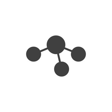 Trigonal pyramidal structure vector icon. filled flat sign for mobile concept and web design. Molecular geometry formula glyph icon. Symbol, logo illustration. Vector graphics