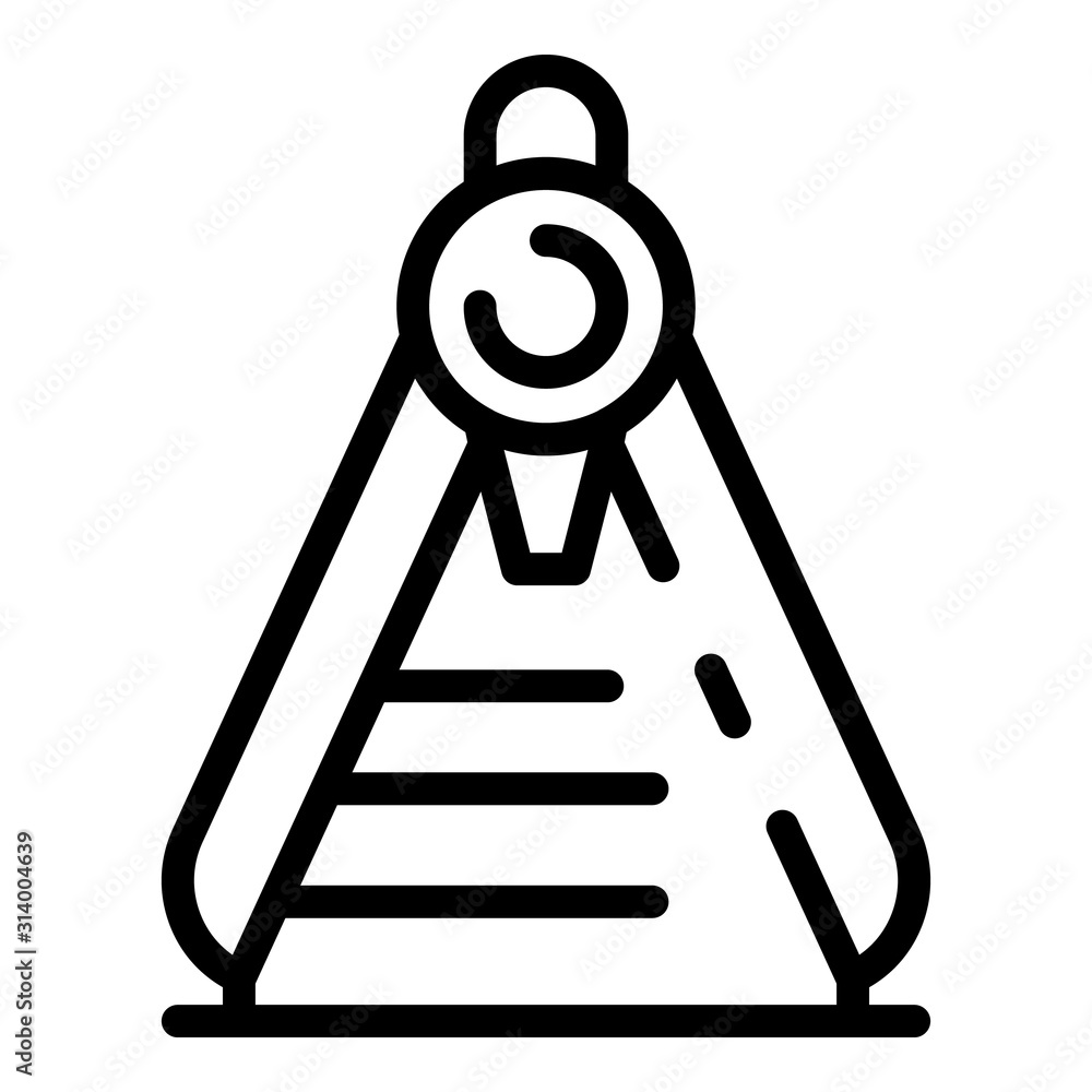 Poster student compass icon. outline student compass vector icon for web design isolated on white backgroun
