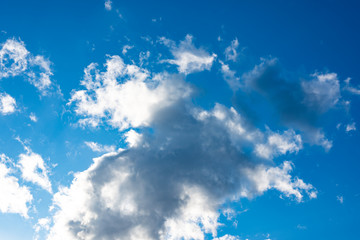 Blue sky with white clouds