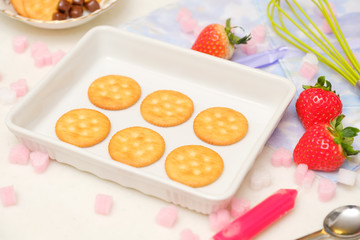 写真素材：手作りのお菓子　バレンタインイメージ　誕生日　プレゼント