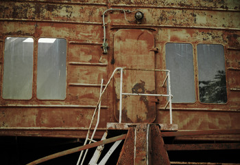 Barnaul. Siberia. Window in the ship