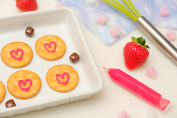 【写真素材】お菓子作り　趣味　手作り　ハート　誕生日　バレンタイン