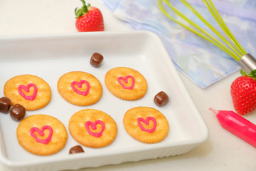 【写真素材】お菓子作り　趣味　手作り　ハート　誕生日　バレンタイン