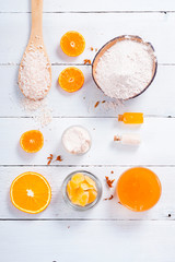 orange spa on white wooden