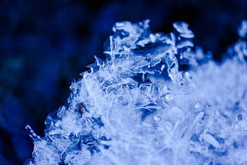 Eiskristalle Winter - Makro