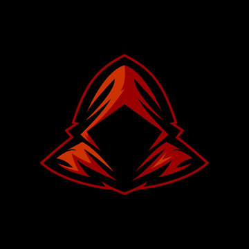 RED HOODIE PHANTOM E SPORTS LOGO DESIGN