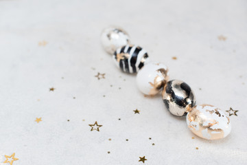 single golden egg in the focus