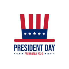 Happy president day february design vector