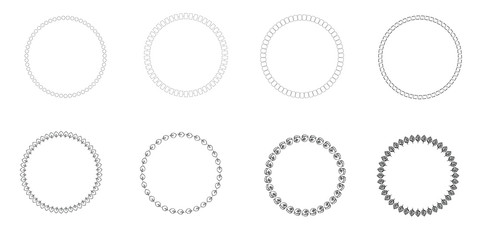 Vintage labels in the frame. Decorative frames labels in retro style. Set of vector images