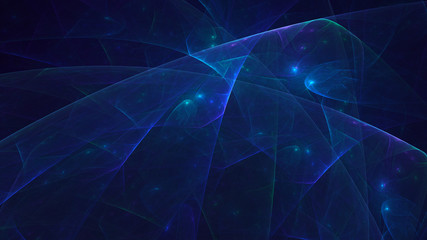 Fractal 3D rendering abstract and shiny background