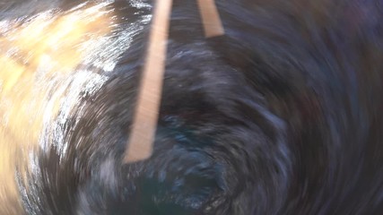 Biodynamic farming, dynamisation in pot