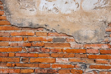Wall the style vintage black gray background of old cement brick texture has white many horizontal block which are beautiful.